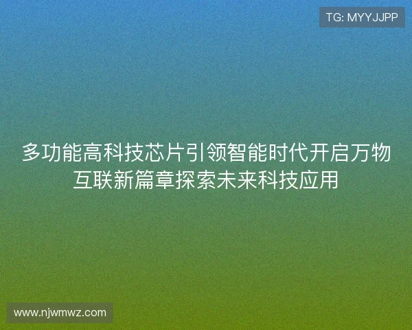 多功能高科技芯片引领智能时代开启万物互联新篇章探索未来科技应用